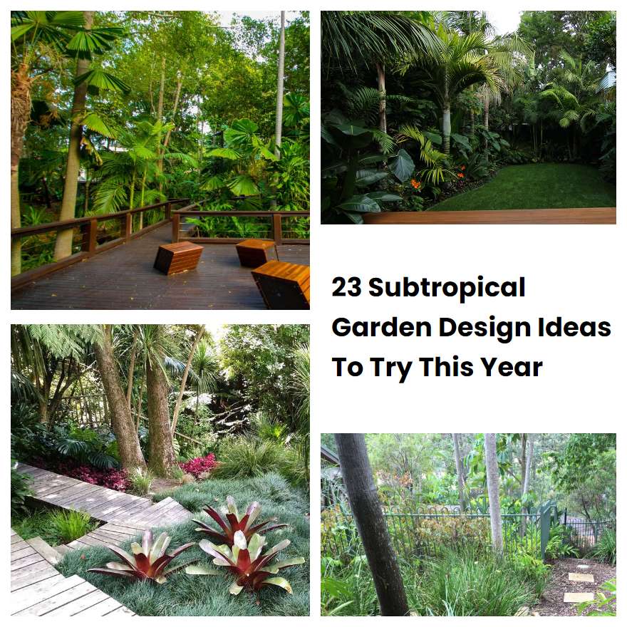 23 Subtropical Garden Design Ideas To Try This Year