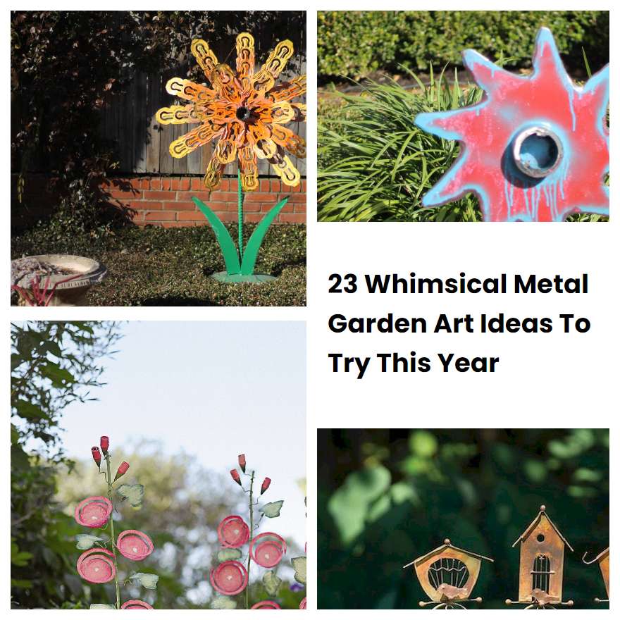 23 Whimsical Metal Garden Art Ideas To Try This Year | SharonSable