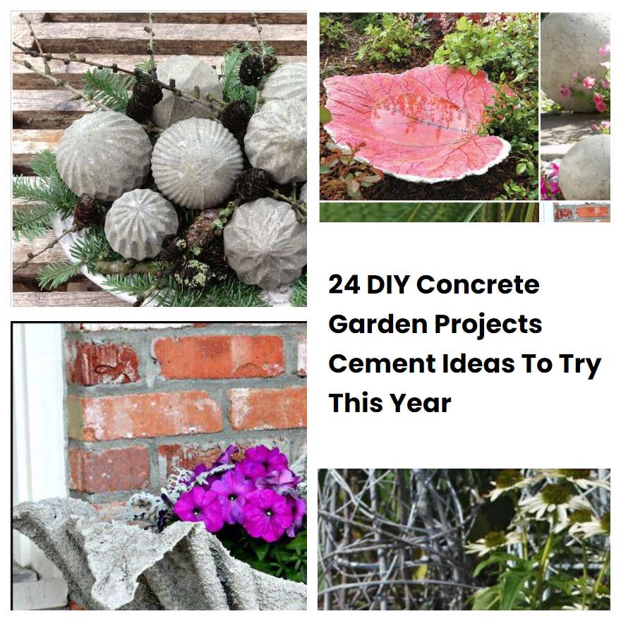 24 DIY Concrete Garden Projects Cement Ideas To Try This Year | SharonSable