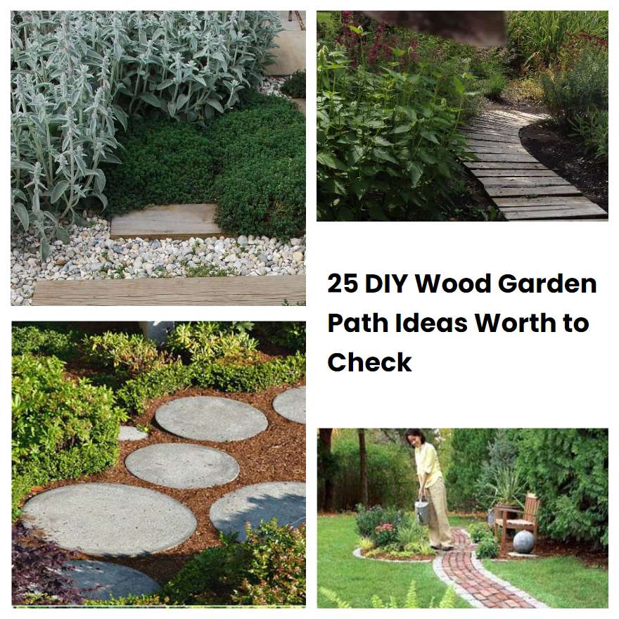 25 DIY Wood Garden Path Ideas Worth to Check | SharonSable