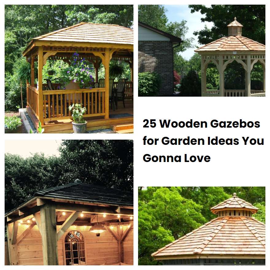 25 Wooden Gazebos for Garden Ideas You Gonna Love